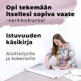 Opi tekemään itsellesi sopiva vaate -ompelukurssi verkossa