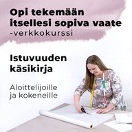 Opi tekemään itsellesi sopiva vaate -ompelukurssi verkossa