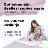 Opi tekemään itsellesi sopiva vaate -ompelukurssi verkossa