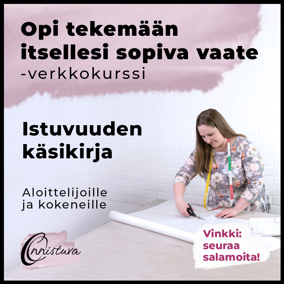 Opi tekemään itsellesi sopiva vaate -ompelukurssi verkossa