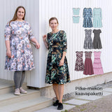 PILKE x SOLMU x PILVI - monipuolinen mekkokaavapaketti