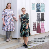 PILKE x SOLMU x PILVI - monipuolinen mekkokaavapaketti