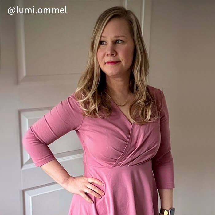 KIETAISU PILKE - kietaisumekon kaava, lisäosa Pilke-mekkoon