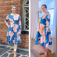 PILKE - kello- ja frillahelmamekko