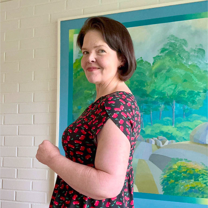 TULPPAANIHIHA - tulppaanihihan kaava, lisäosa Pilke-mekkoon