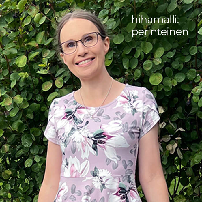 TULPPAANIHIHA - tulppaanihihan kaava, lisäosa Pilke-mekkoon