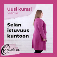 Selän istuvuus kuntoon -ompelukurssi verkossa