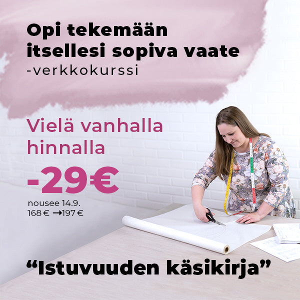 Opi tekemään itsellesi sopiva vaate -ompelukurssi verkossa