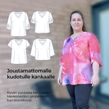 VIISTO – joustamattoman paidan ompelukaava viistolla hihansuulla