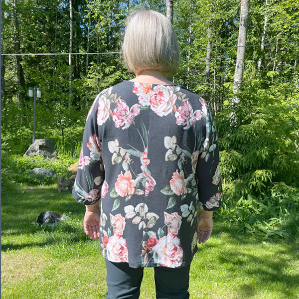 VIISTO – joustamattoman paidan ompelukaava viistolla hihansuulla